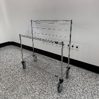 Uline Mobile Slanted Work Station Cart image 1